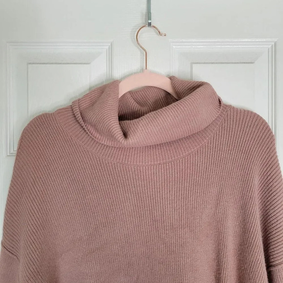 FREE PEOPLE Softly Structured Knit Tunic Dusty Mauve Size Small - Picture 6 of 10